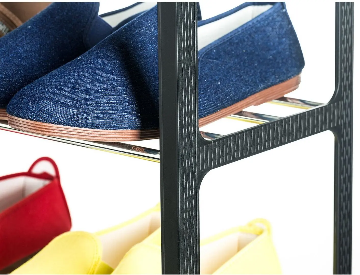 Etajera pentru incaltaminte Tatkraft Art Moon Yoho 10406 (Black/Inox) - 4