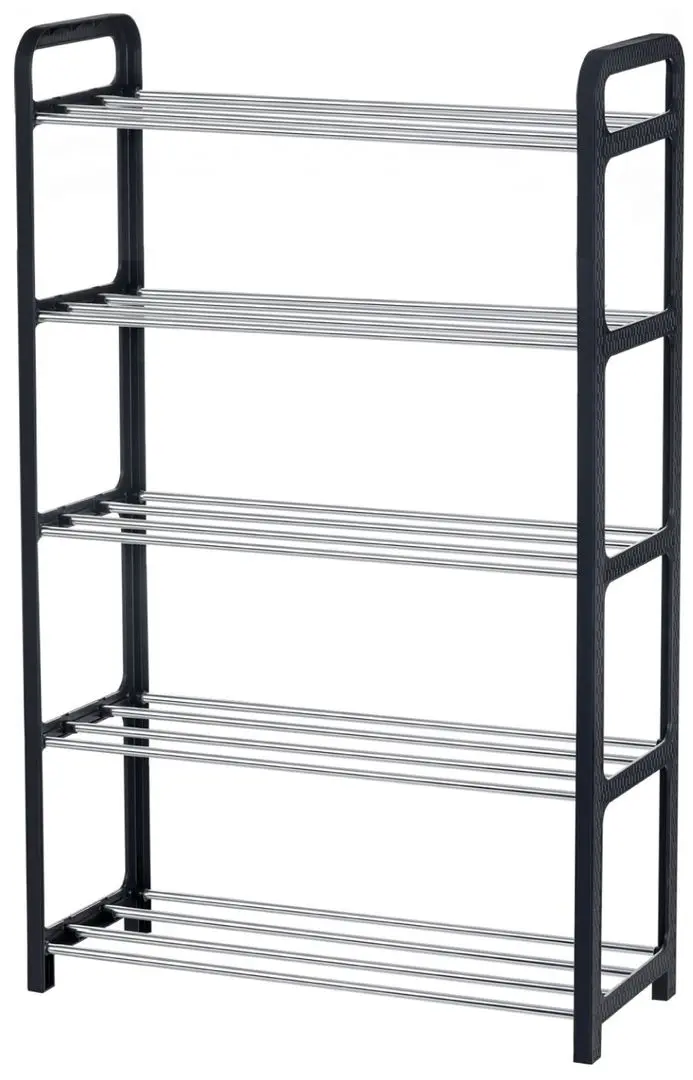 Etajera pentru incaltaminte Tatkraft Art Moon Yoho 10406 (Black/Inox)