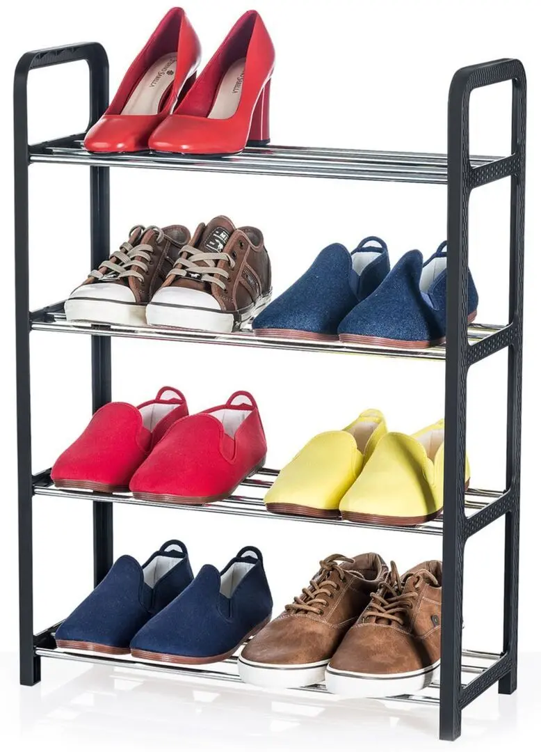 Etajera pentru incaltaminte Tatkraft Artmoon Banff 699904 (Black/Inox)