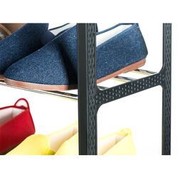 Etajera pentru incaltaminte Tatkraft Artmoon Banff 699904 (Black/Inox) Thumb