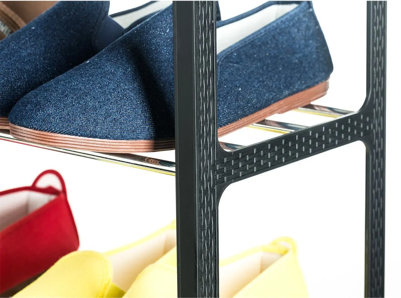 Etajera pentru incaltaminte Tatkraft Artmoon Banff 699904 (Black/Inox)