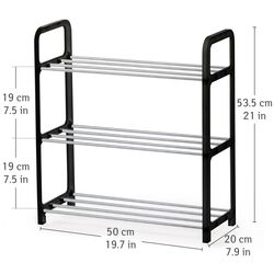 Etajera pentru incaltaminte Tatkraft Jasper 10390 (Black) Thumb