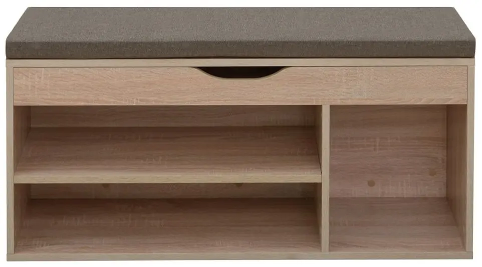 Bancheta-etajera pentru incaltaminte Tempo Kondela Fuddy (Sonoma Oak)