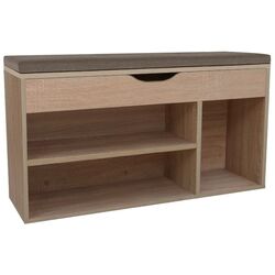 Bancheta-etajera pentru incaltaminte Tempo Kondela Fuddy (Sonoma Oak) Thumb