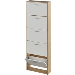 Dulap pentru incaltaminte Tempo Kondela Mobi 15 (Sonoma Oak/White) Thumb