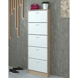 Dulap pentru incaltaminte Tempo Kondela Mobi 15 (Sonoma Oak/White) Thumb