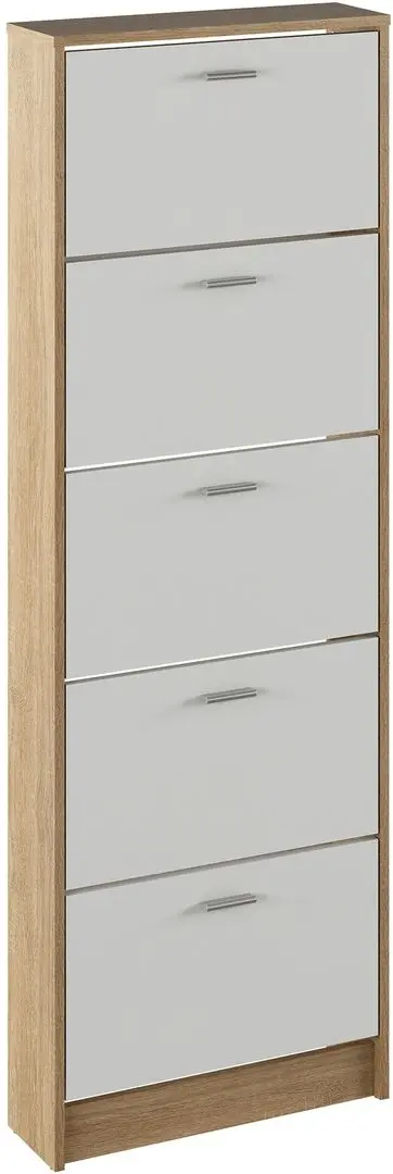 Dulap pentru incaltaminte Tempo Kondela Mobi 15 (Sonoma Oak/White)