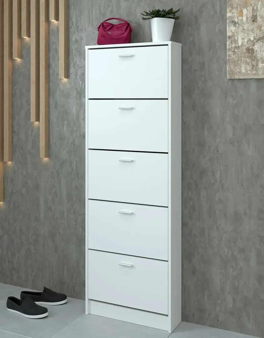 Dulap pentru incaltaminte Tempo Kondela Mobi 15 (White)