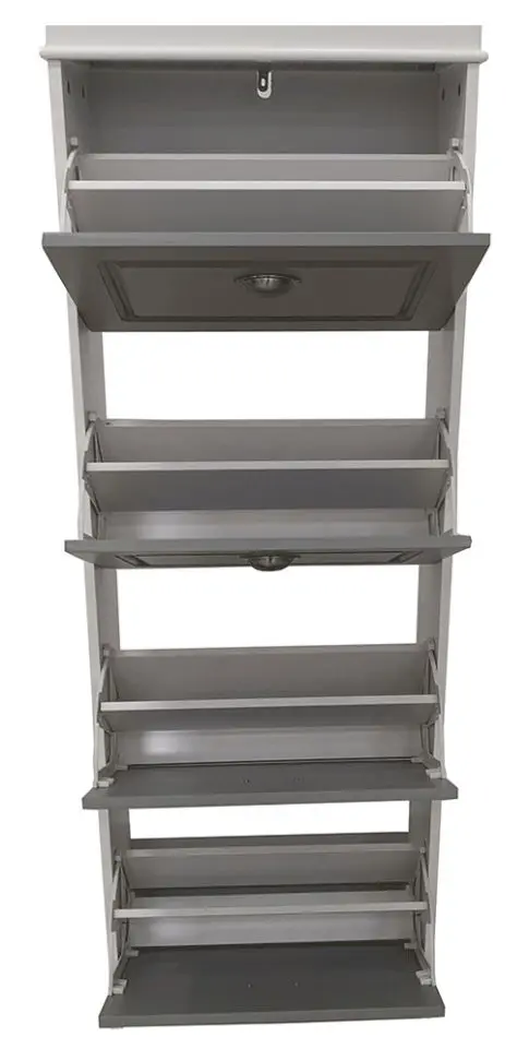 Dulap pentru incaltaminte Tempo Kondela Seber Typ 3 (Gray/White)