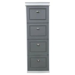 Dulap pentru incaltaminte Tempo Kondela Seber Typ 3 (Gray/White)