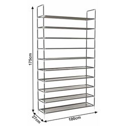 Etajera pentru incaltaminte Tempo Kondela Filou (Gray) Thumb