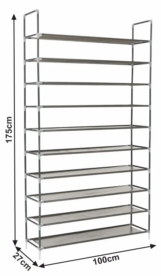 Etajera pentru incaltaminte Tempo Kondela Filou (Gray)