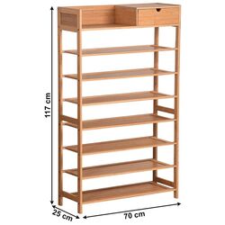 Etajera pentru incaltaminte Tempo Kondela Katley (Natural Bamboo) Thumb