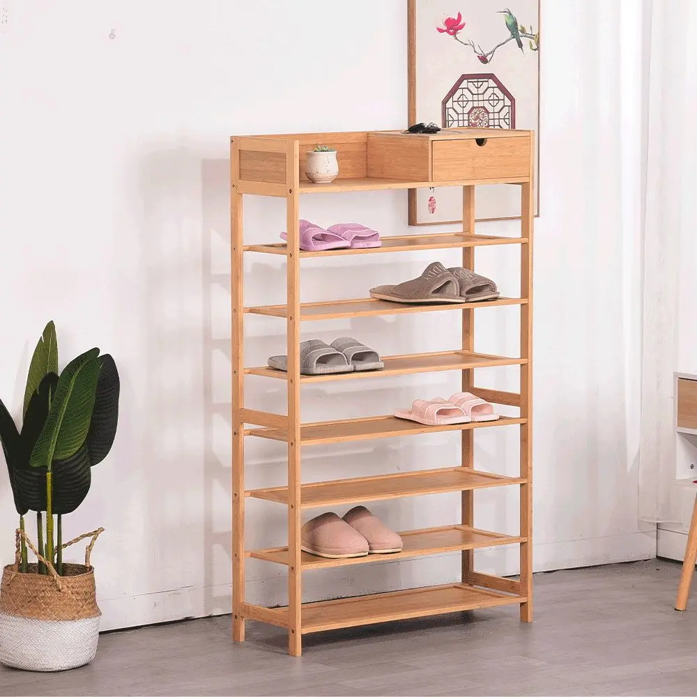 Etajera pentru incaltaminte Tempo Kondela Katley (Natural Bamboo)