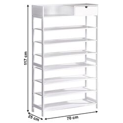 Etajera pentru incaltaminte Tempo Kondela Katley (White) Thumb