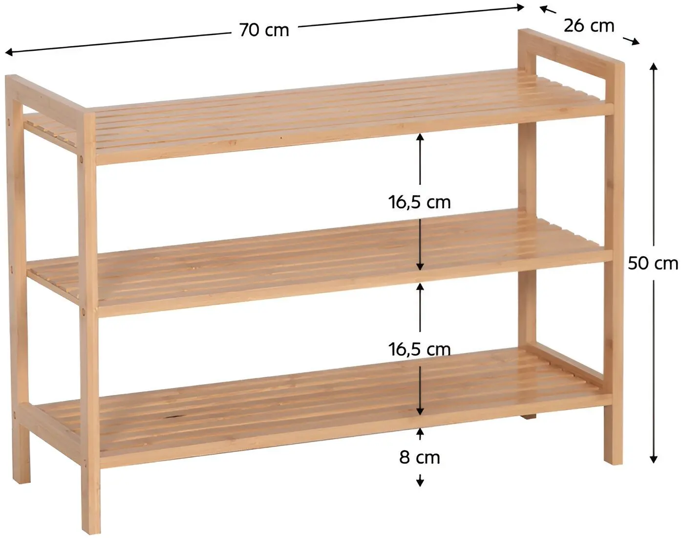 Etajera pentru incaltaminte Tempo Kondela Kreno (Bamboo)