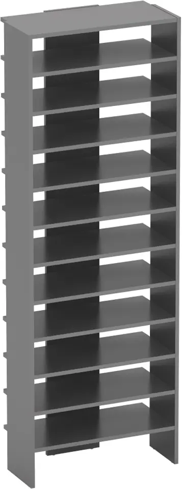 Etajera pentru incaltaminte Tempo Kondela Oski (Graphite)