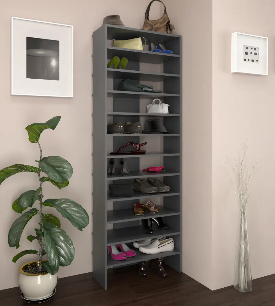 Etajera pentru incaltaminte Tempo Kondela Oski (Graphite)