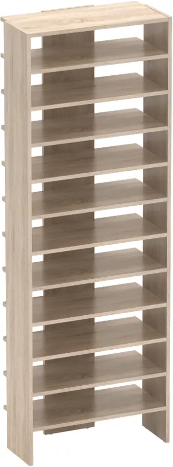 Стеллаж для обуви Tempo Kondela Oski (Sonoma Oak) - 3
