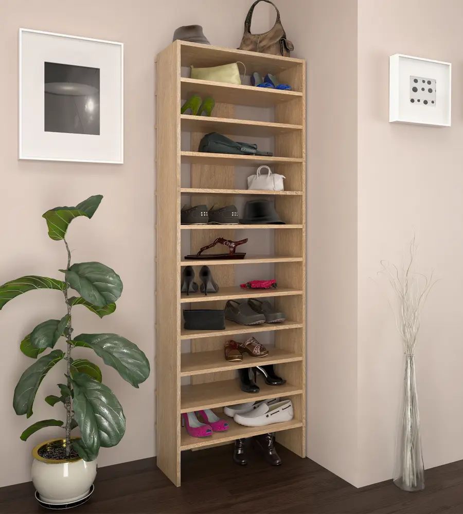 Стеллаж для обуви Tempo Kondela Oski (Sonoma Oak)