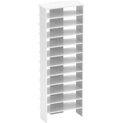 Стеллаж для обуви Tempo Kondela Oski (White) Thumb