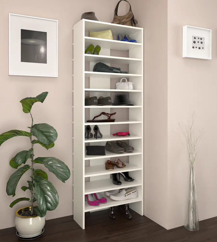 Стеллаж для обуви Tempo Kondela Oski (White)