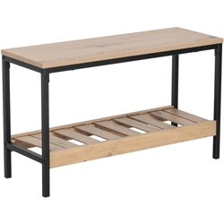 Etajera pentru incaltaminte Tempo Kondela Rest (Oak/Black) Thumb