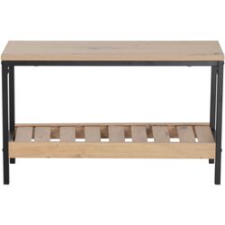 Etajera pentru incaltaminte Tempo Kondela Rest (Oak/Black) Thumb