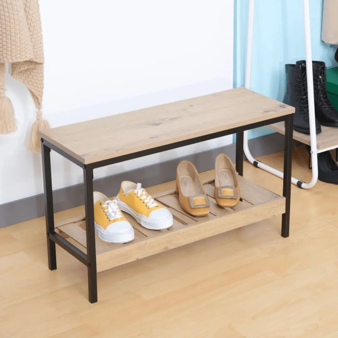 Etajera pentru incaltaminte Tempo Kondela Rest (Oak/Black)