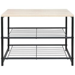 Стеллаж для обуви Tempo Kondela Tadeo (Black/Natural) Thumb