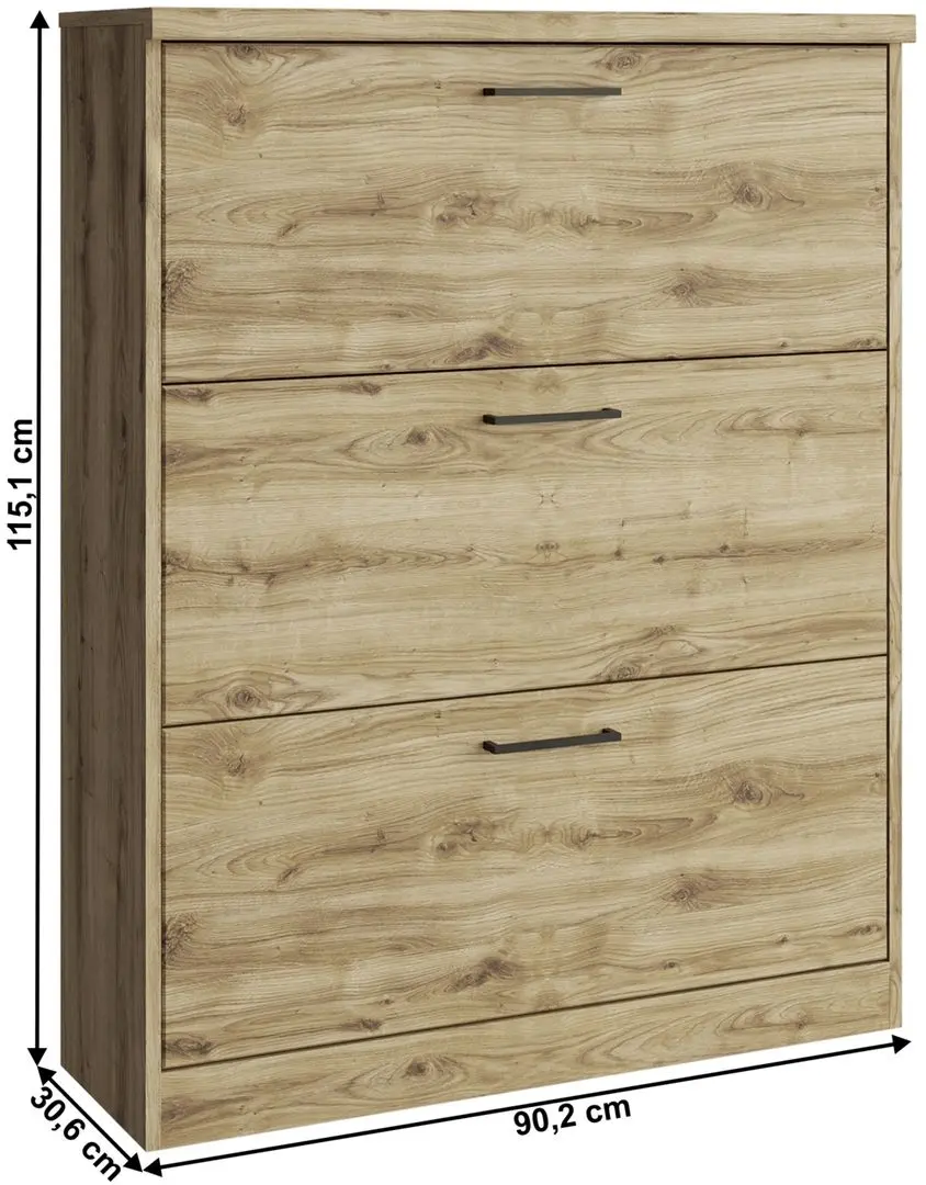 Tumba pentru incaltaminte Tempo Kondela Dorsi 3K (Navarra Oak)