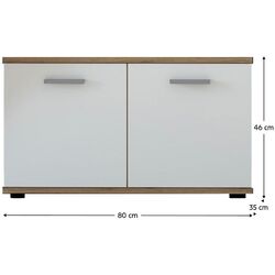 Tumba pentru incaltaminte Tempo Kondela Iria 2D C (Wotan Oak/White) Thumb