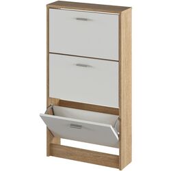 Tumba pentru incaltaminte Tempo Kondela Mobi 13 (Sonoma Oak/White) Thumb