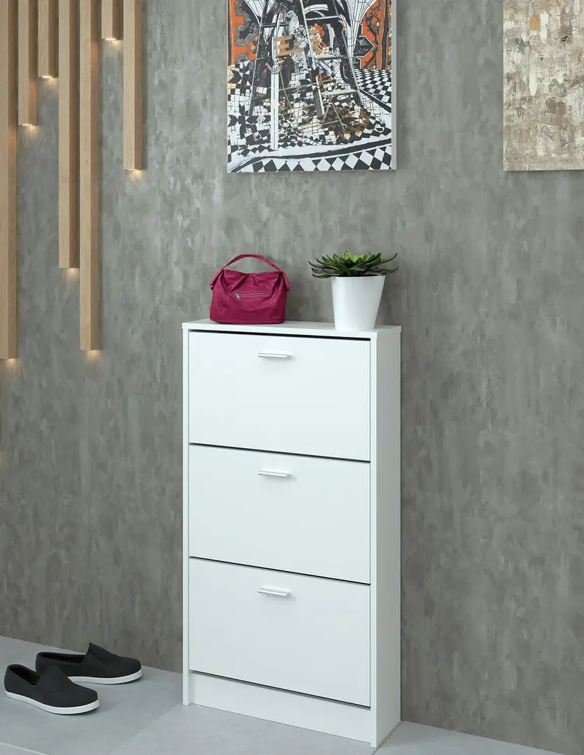 Tumba pentru incaltaminte Tempo Kondela Mobi 13 (White)