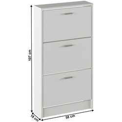 Tumba pentru incaltaminte Tempo Kondela Mobi 13 (White) Thumb