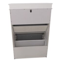 Tumba pentru incaltaminte Tempo Kondela Seber Typ 1 (Gray/White) Thumb