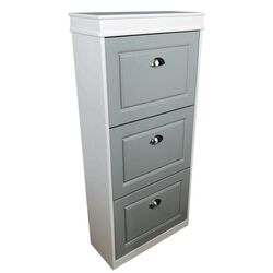 Tumba pentru incaltaminte Tempo Kondela Seber Typ 2 (Gray/White) Thumb