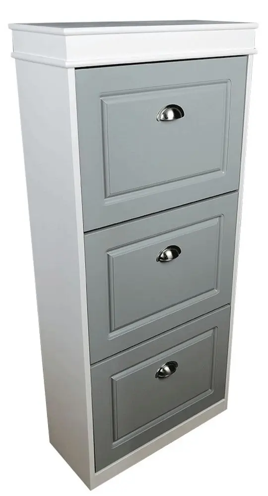 Tumba pentru incaltaminte Tempo Kondela Seber Typ 2 (Gray/White)