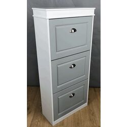 Tumba pentru incaltaminte Tempo Kondela Seber Typ 2 (Gray/White) Thumb