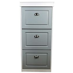 Tumba pentru incaltaminte Tempo Kondela Seber Typ 2 (Gray/White)