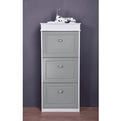 Tumba pentru incaltaminte Tempo Kondela Seber Typ 2 (Gray/White) Thumb