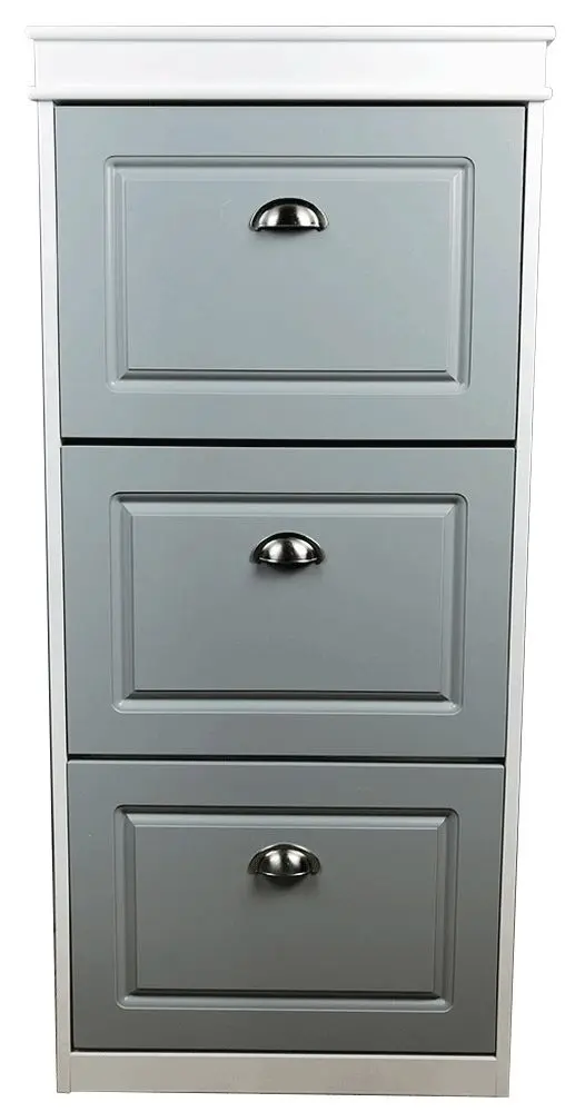 Tumba pentru incaltaminte Tempo Kondela Seber Typ 2 (Gray/White)