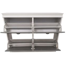 Tumba pentru incaltaminte Tempo Kondela Seber Typ 5 (Gray/White) Thumb