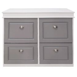 Tumba pentru incaltaminte Tempo Kondela Seber Typ 5 (Gray/White)