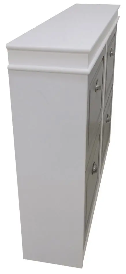 Tumba pentru incaltaminte Tempo Kondela Seber Typ 5 (Gray/White)