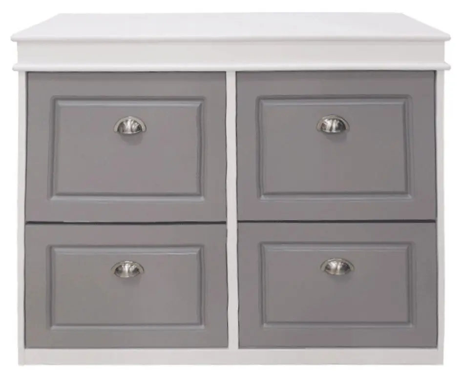 Tumba pentru incaltaminte Tempo Kondela Seber Typ 5 (Gray/White)