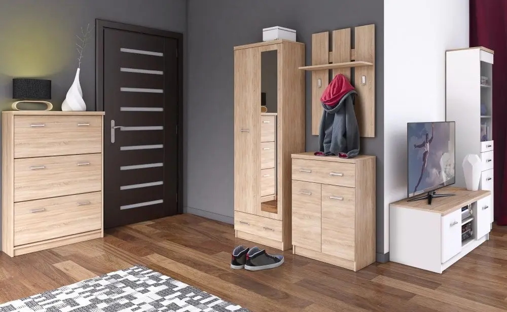 Тумба для обуви Tempo Kondela Topty Typ 24 3K (Sonoma Oak) - 3