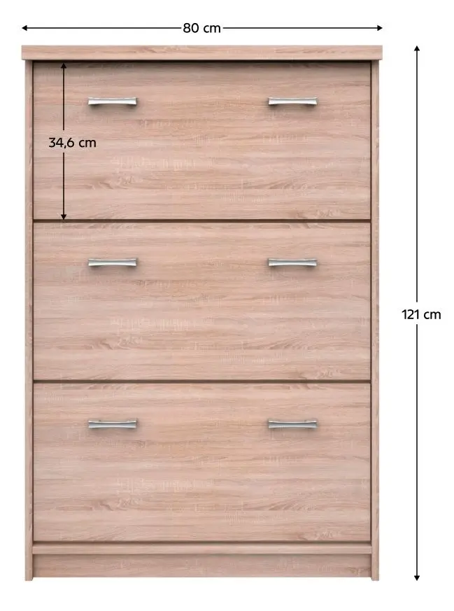 Тумба для обуви Tempo Kondela Topty Typ 24 3K (Sonoma Oak) - 4