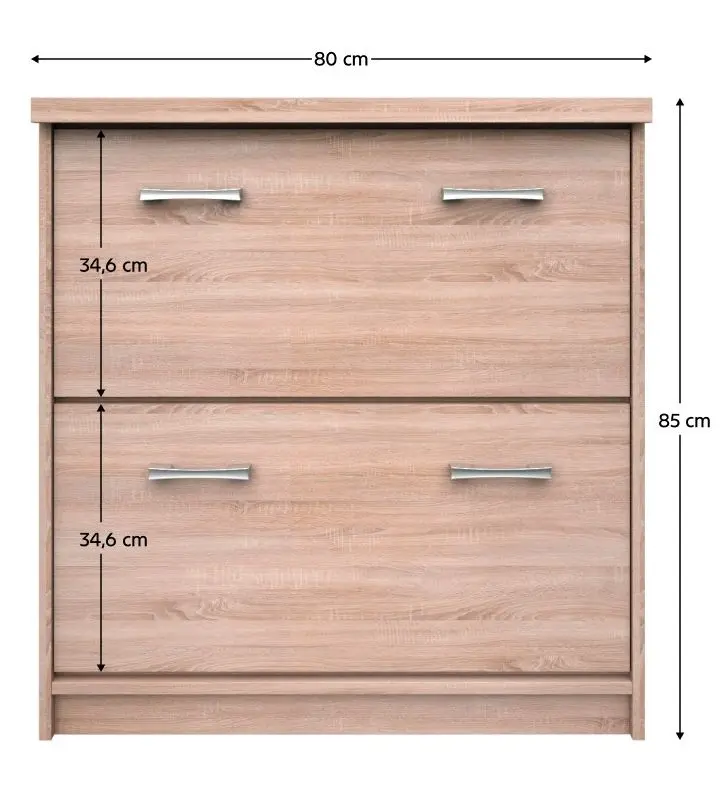 Tumba pentru incaltaminte Tempo Kondela Topty Typ 25 2K (Sonoma Oak)