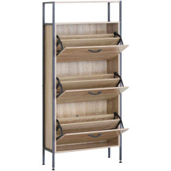 Тумба для обуви Tempo Kondela Tredis (Grandson Oak/Black) Thumb